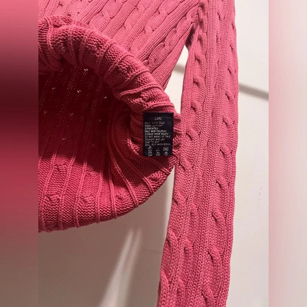 Ralph Lauren Cable Knit Sweater in pink - Picture 3 of 4